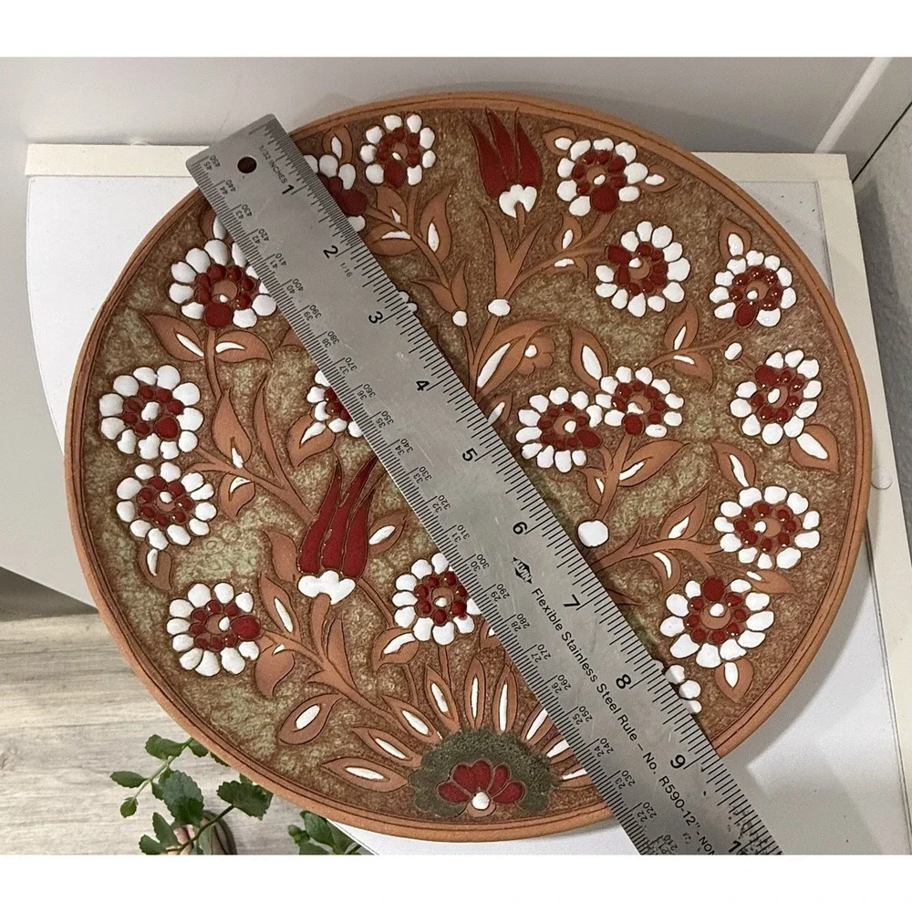 Vintage Hand Made Painted Terracotta 9